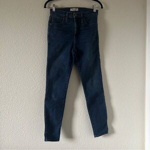 Madewell 10” High Rise Skinny Casual Dressy Date Jeans Women’s 27 Blue Stretchy